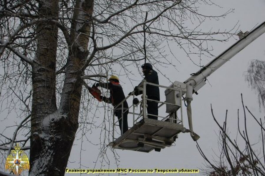 Тверские спасатели в праздники помогали пострадавшим при ДТП и пожаре, пилили деревья и выезжали в театр